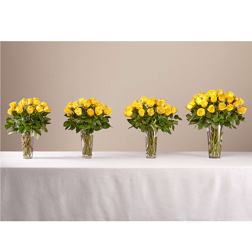 Long Stem Yellow Rose Bouquet – Usa Flowershop Llc, Pompano Beach FL