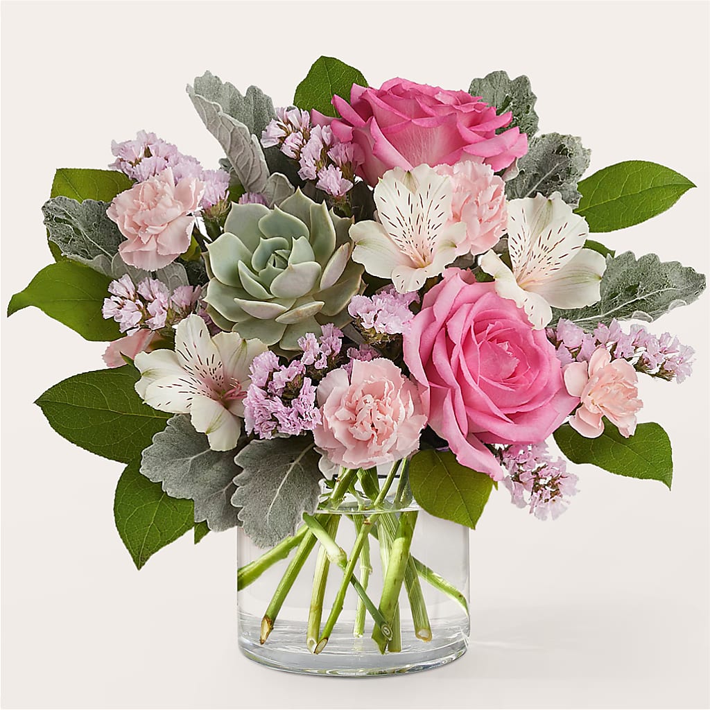 Dusty Rose Bouquet – Usa Flowershop Llc, Pompano Beach FL