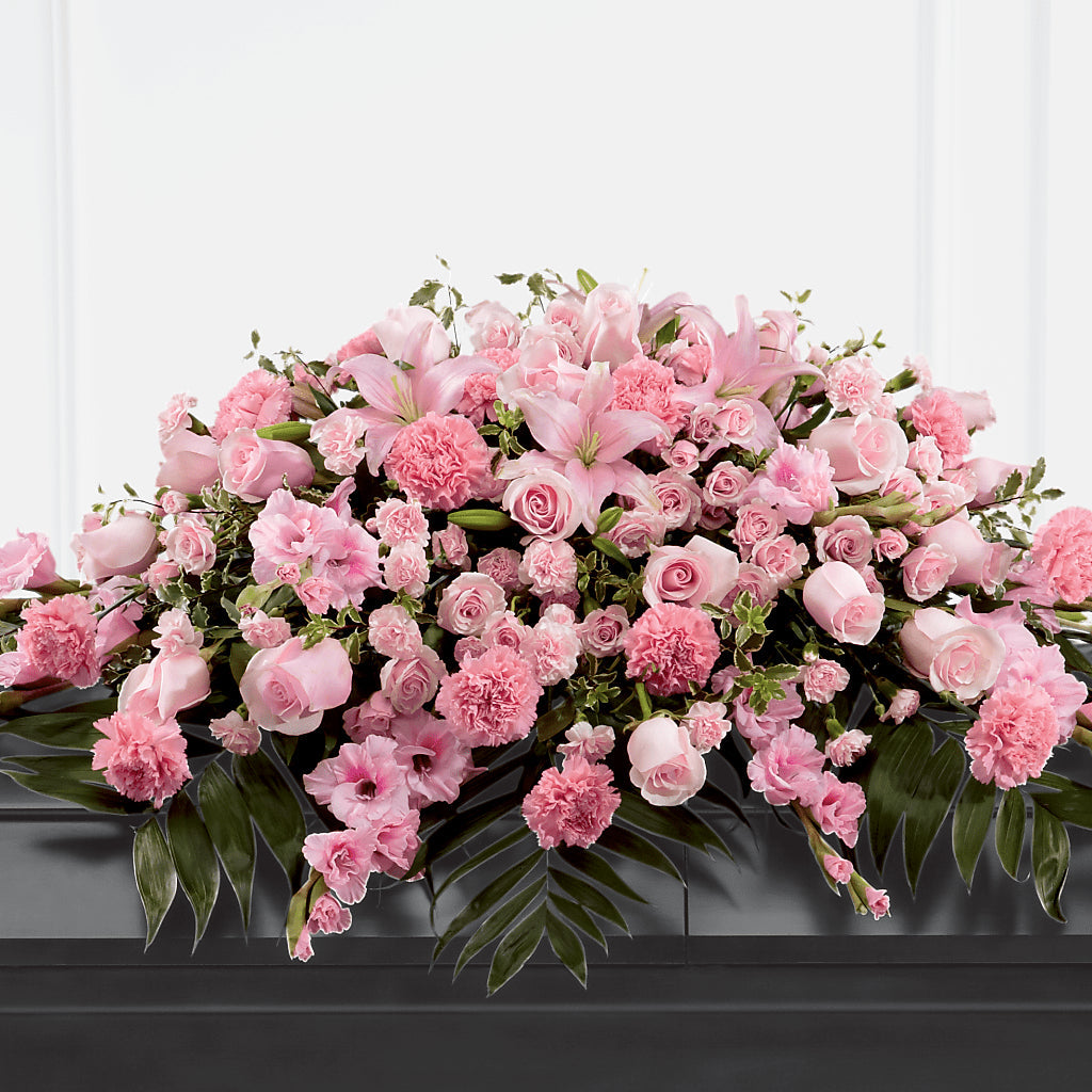 Garden of Comfort Casket Spray (Standard) – Usa Flowershop Llc, Pompano Beach FL