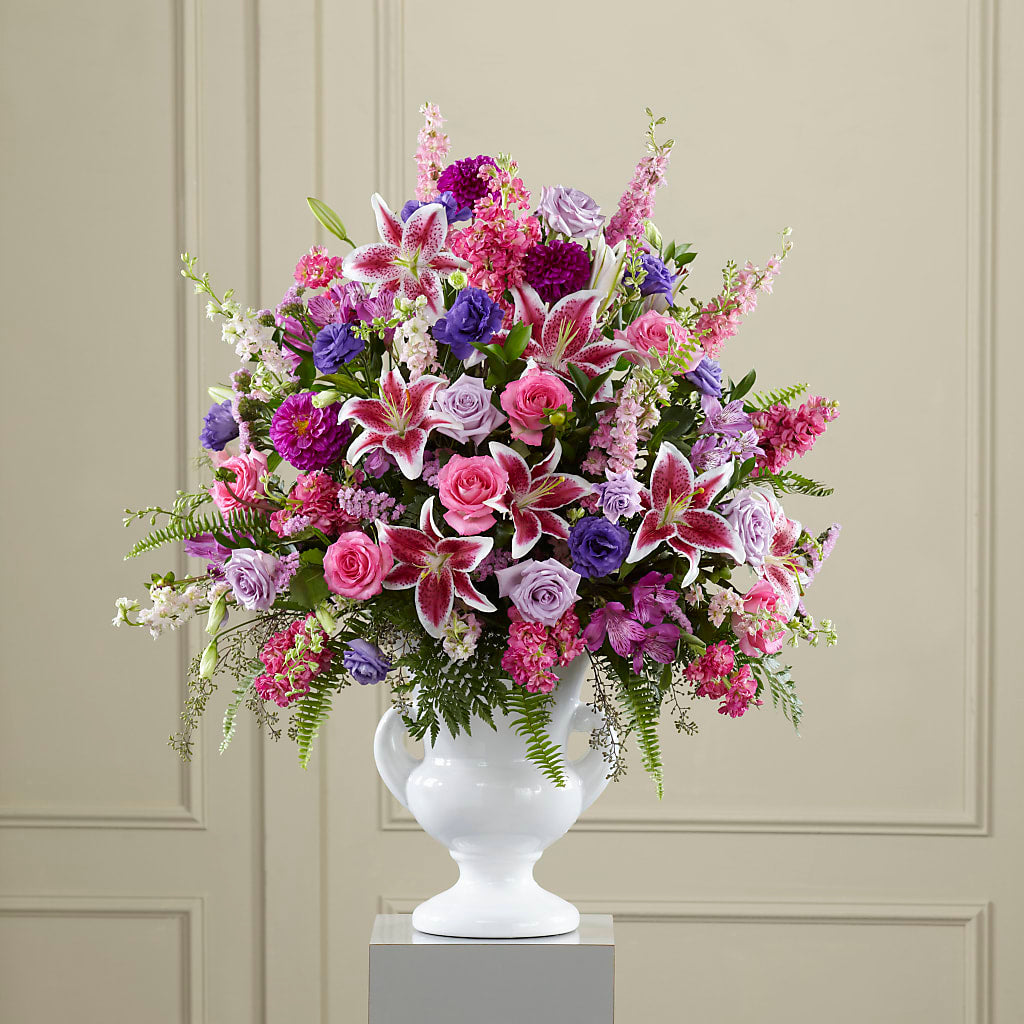 Peaceful Tribute Arrangement – Usa Flowershop Llc, Pompano Beach FL