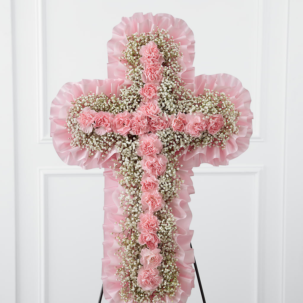 Angel's Cross Easel – Usa Flowershop Llc, Pompano Beach FL