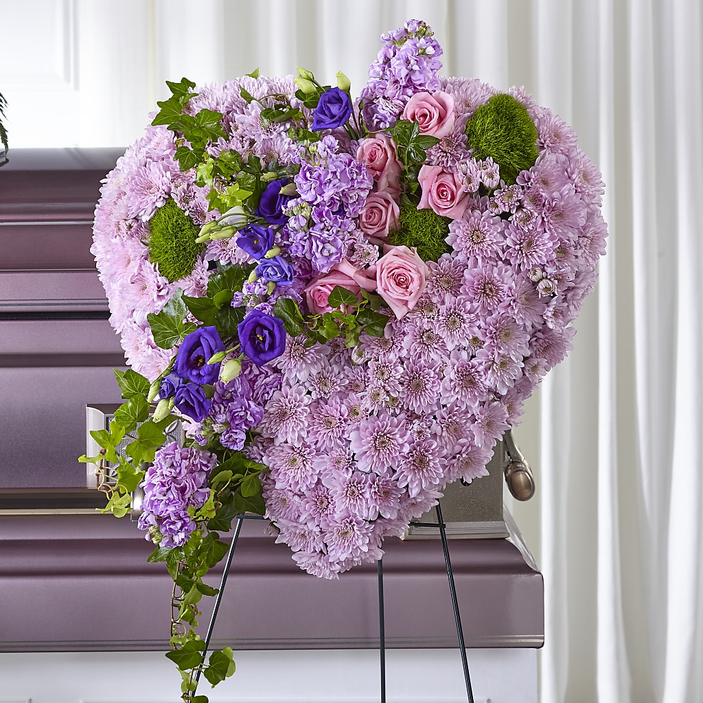 Treasured Love Standing Heart – Usa Flowershop Llc, Pompano Beach FL