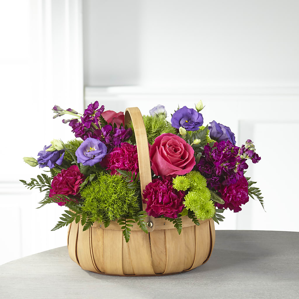 Serene Sanctuary Basket – Usa Flowershop Llc, Pompano Beach FL