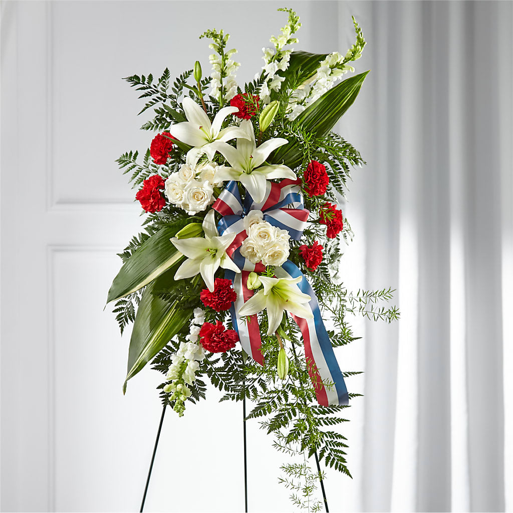 Stars of Life Standing Spray – Usa Flowershop Llc, Pompano Beach FL