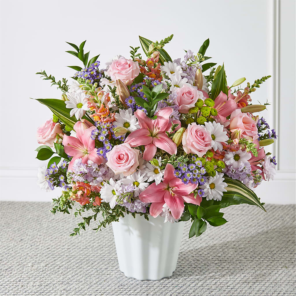 Abundant Compassion Floor Basket – Usa Flowershop Llc, Pompano Beach FL