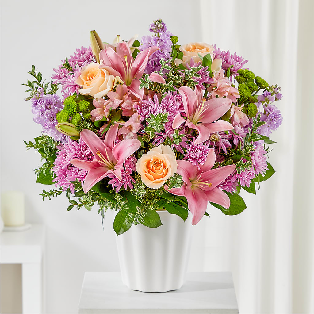 Supportive Embrace Tabletop Basket – Usa Flowershop Llc, Pompano Beach FL