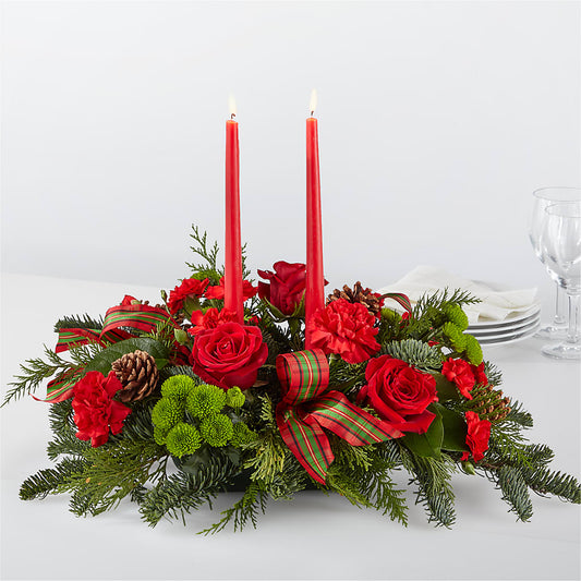 By the Candlelight Centerpiece –  Usa Flowershop Llc, Pompano Beach FL