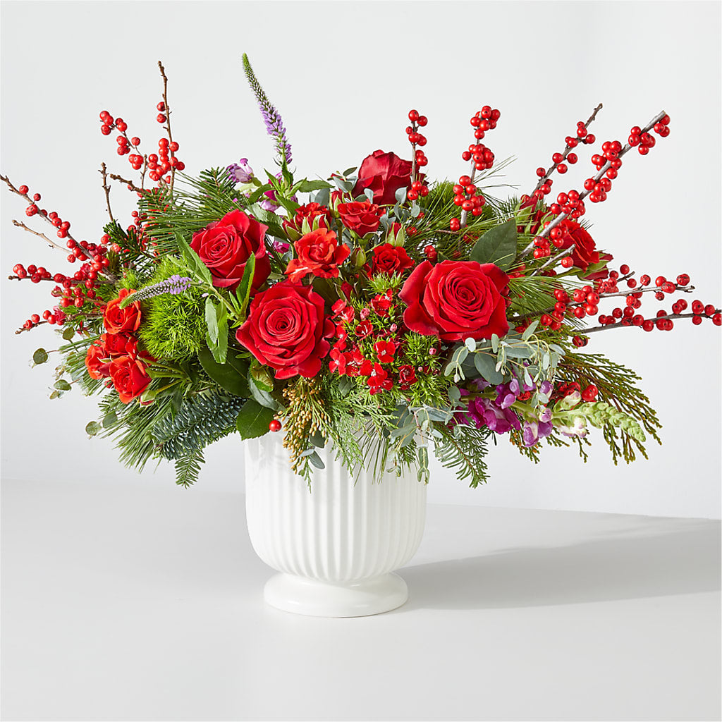Big Red Bow Bouquet –  Usa Flowershop Llc, Pompano Beach FL