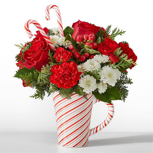Peppermint Swirl Mug –  Usa Flowershop Llc, Pompano Beach FL