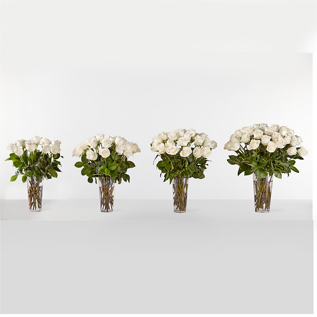 Long Stem White Rose Bouquet –  Usa Flowershop Llc, Pompano Beach FL