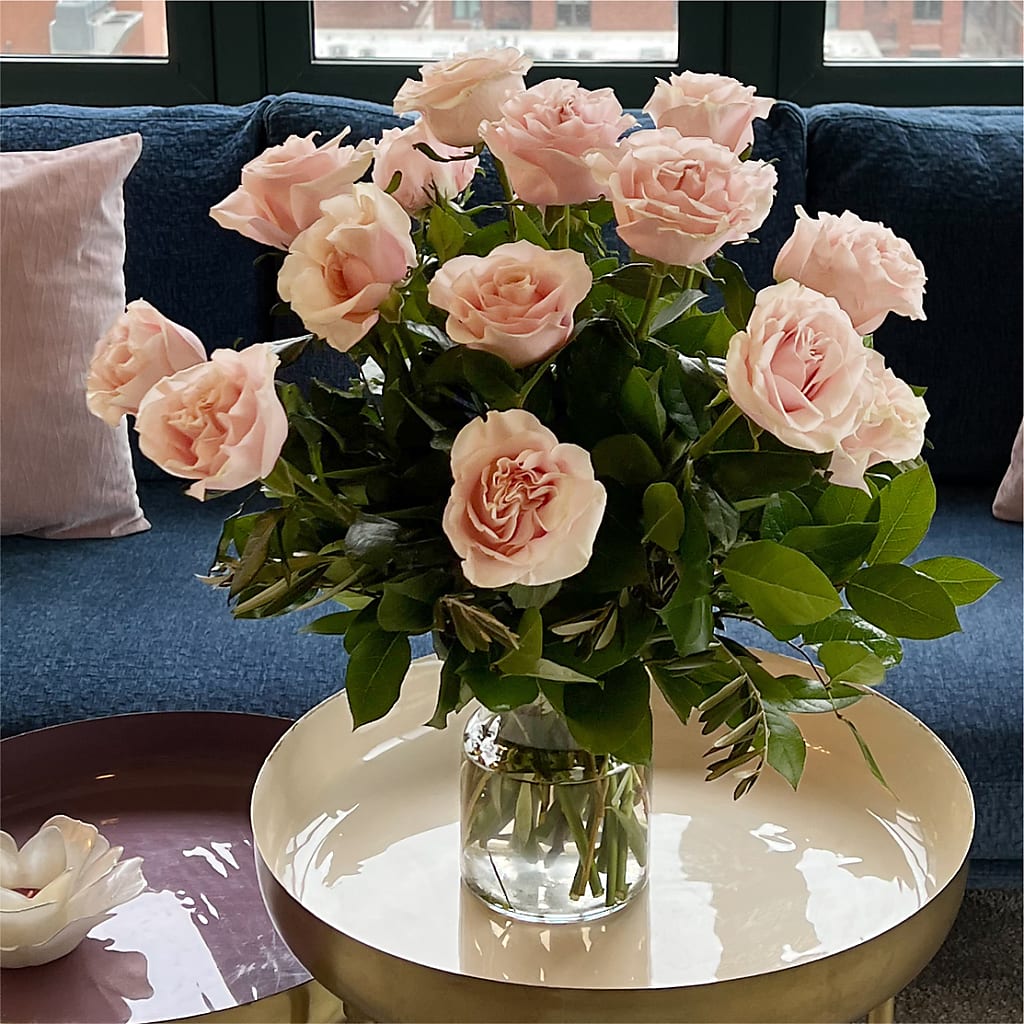 Long Stem Pink Rose Bouquet –  Usa Flowershop Llc, Pompano Beach FL
