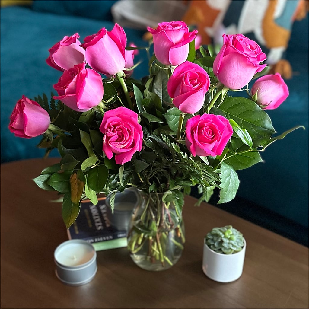Long Stem Pink Rose Bouquet –  Usa Flowershop Llc, Pompano Beach FL