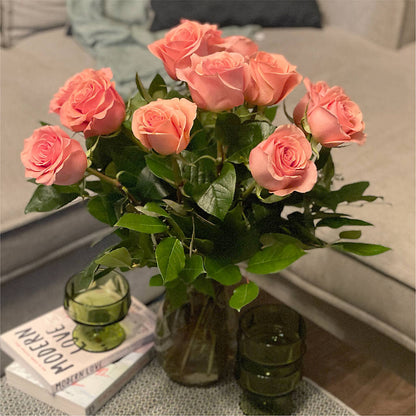 Long Stem Pink Rose Bouquet –  Usa Flowershop Llc, Pompano Beach FL