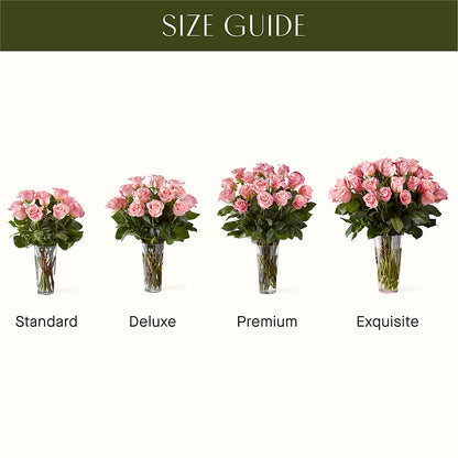 Long Stem Pink Rose Bouquet –  Usa Flowershop Llc, Pompano Beach FL