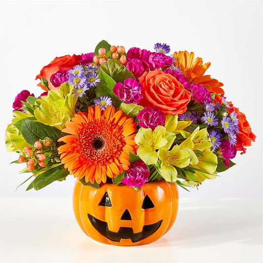 Tricks & Treats Pumpkin –  Usa Flowershop Llc, Pompano Beach FL