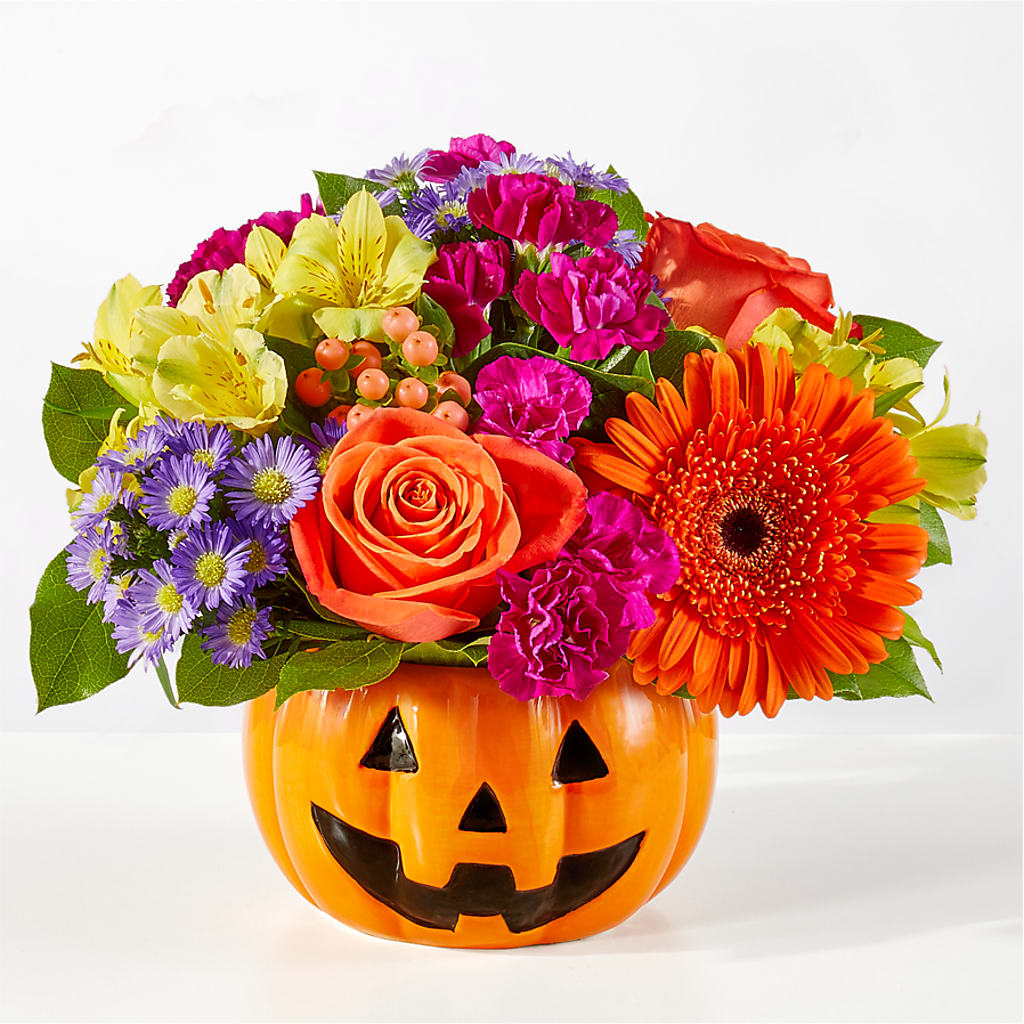 Tricks & Treats Pumpkin –  Usa Flowershop Llc, Pompano Beach FL