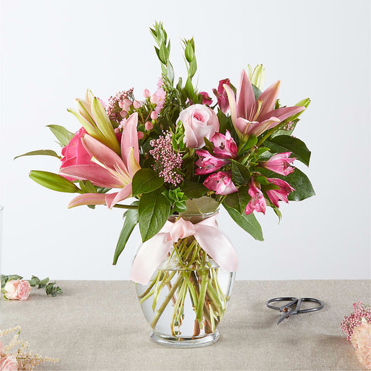 Pink Ribbon - A Florist Original –  Usa Flowershop Llc, Pompano Beach FL