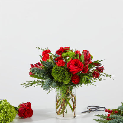 Merry Moment Bouquet – A Florist Original –  Usa Flowershop Llc, Pompano Beach FL
