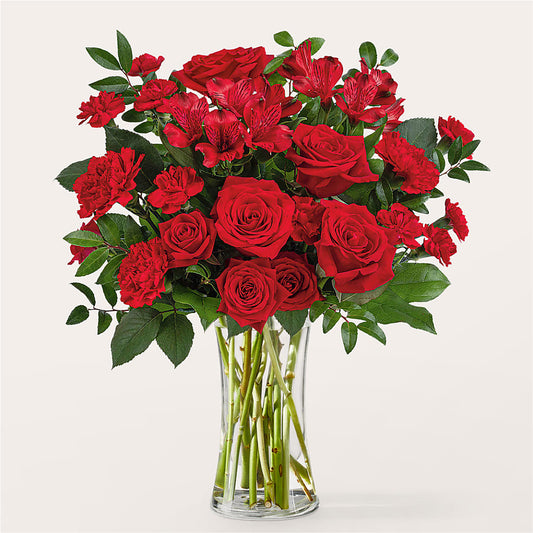 Brilliant Ruby Bouquet –  Usa Flowershop Llc, Pompano Beach FL
