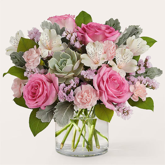 Dusty Rose Bouquet –  Usa Flowershop Llc, Pompano Beach FL