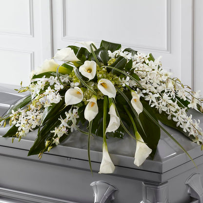 Angel Wings Casket Spray –  Usa Flowershop Llc, Pompano Beach FL