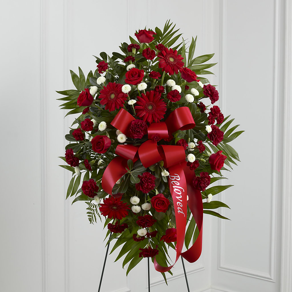 Treasured Memories Standing Spray –  Usa Flowershop Llc, Pompano Beach FL