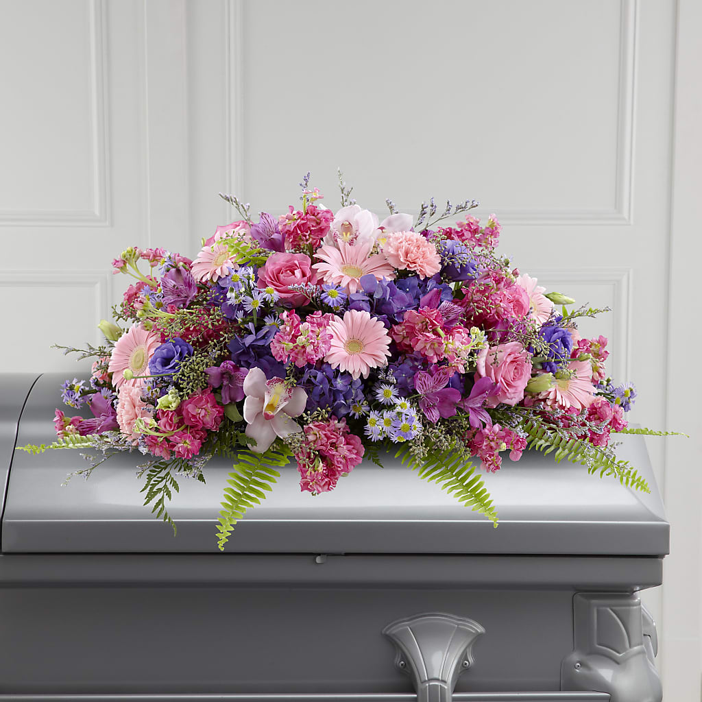Glorious Garden Casket Spray –  Usa Flowershop Llc, Pompano Beach FL