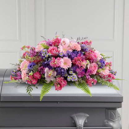 Glorious Garden Casket Spray –  Usa Flowershop Llc, Pompano Beach FL