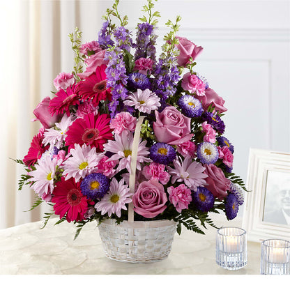 Pastel Peace Basket –  Usa Flowershop Llc, Pompano Beach FL