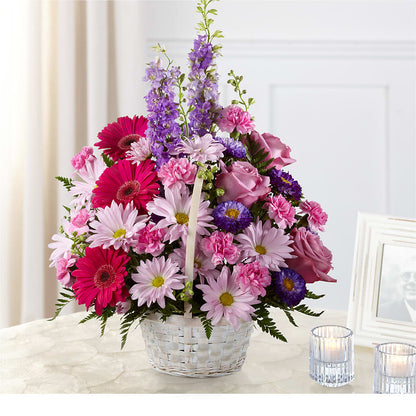 Pastel Peace Basket –  Usa Flowershop Llc, Pompano Beach FL