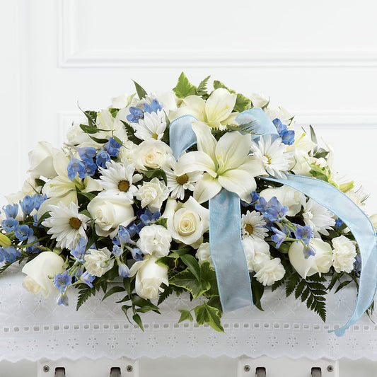 Tender Treasure Casket Spray –  Usa Flowershop Llc, Pompano Beach FL