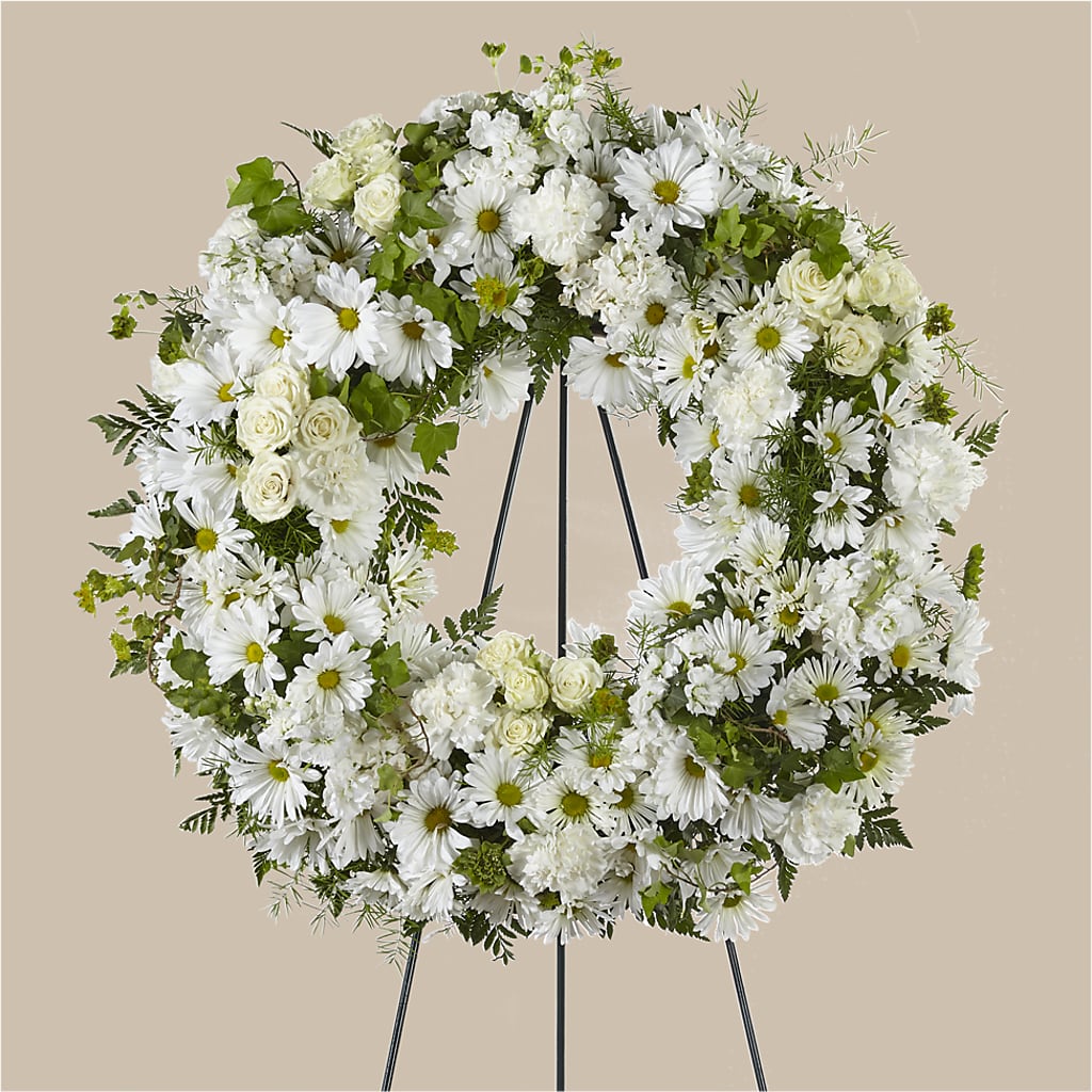 Faithful Wishes Wreath –  Usa Flowershop Llc, Pompano Beach FL