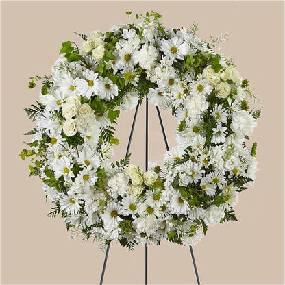 Faithful Wishes Wreath –  Usa Flowershop Llc, Pompano Beach FL