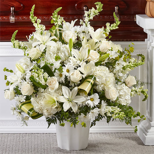 Thoughts of Tranquility Floor Basket –  Usa Flowershop Llc, Pompano Beach FL