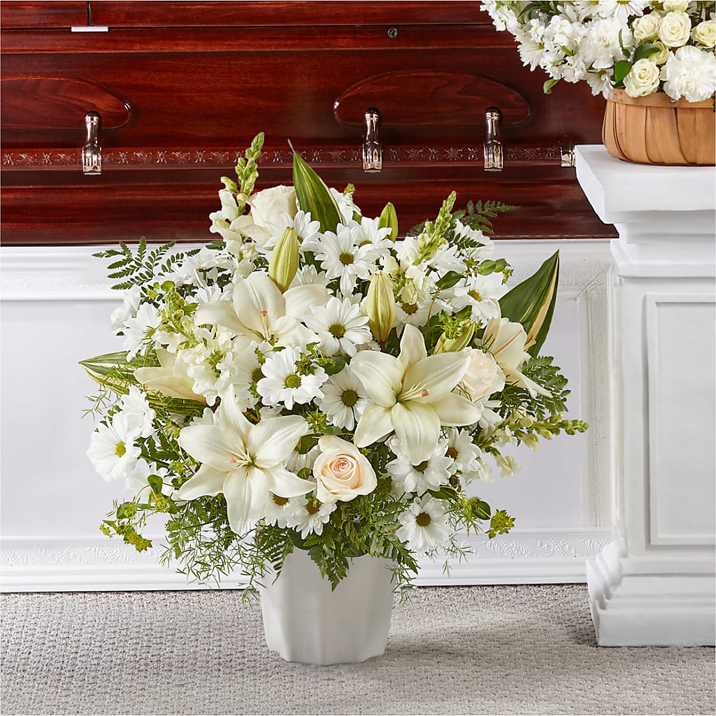 Thoughts of Tranquility Floor Basket –  Usa Flowershop Llc, Pompano Beach FL