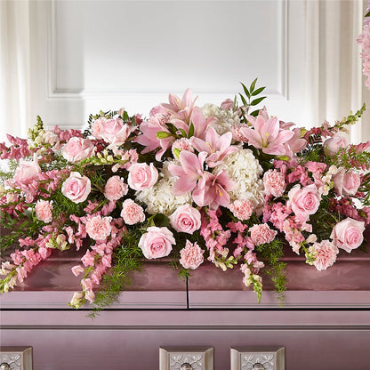 Life & Remembrance Casket Spray –  Usa Flowershop Llc, Pompano Beach FL