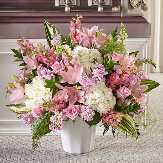 Simply Serene Floor Basket –  Usa Flowershop Llc, Pompano Beach FL