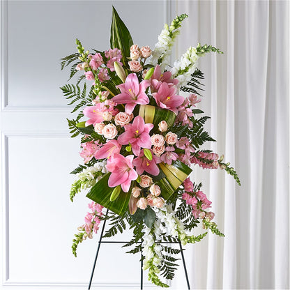 Elegant Embrace Standing Spray –  Usa Flowershop Llc, Pompano Beach FL