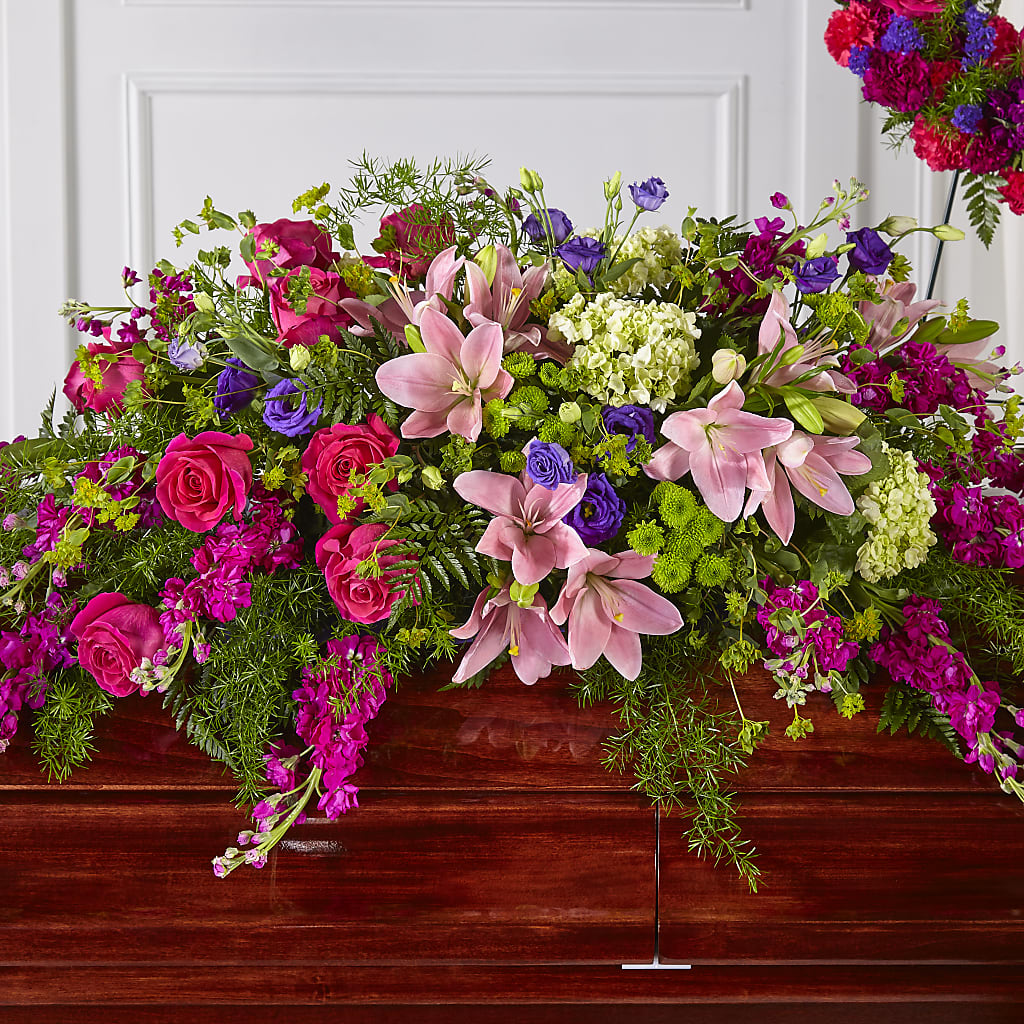 Radiant Tribute Casket Spray –  Usa Flowershop Llc, Pompano Beach FL