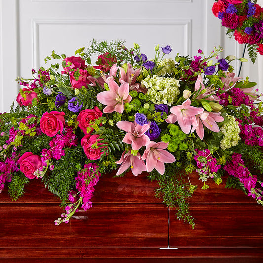 Radiant Tribute Casket Spray –  Usa Flowershop Llc, Pompano Beach FL