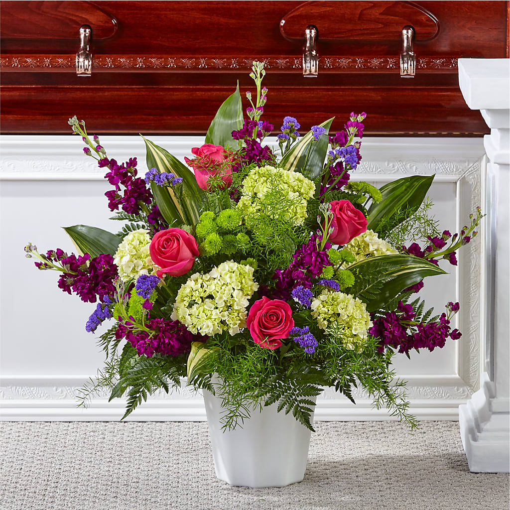 Beautiful Horizons Floor Basket –  Usa Flowershop Llc, Pompano Beach FL