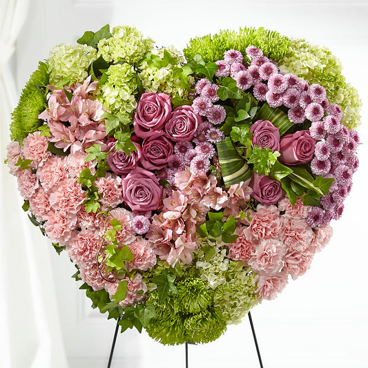 Heartwarming Standing Heart –  Usa Flowershop Llc, Pompano Beach FL