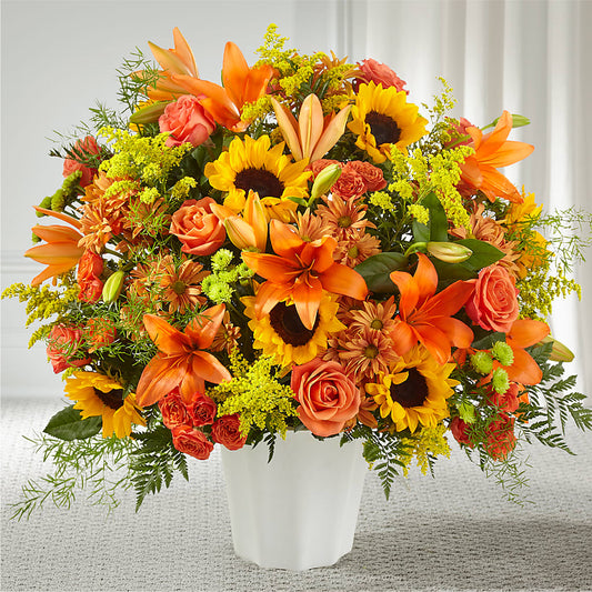 Harvest Thoughts Floor Basket –  Usa Flowershop Llc, Pompano Beach FL