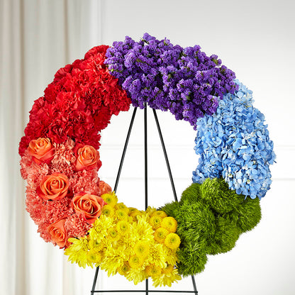 Circle of Love Wreath –  Usa Flowershop Llc, Pompano Beach FL