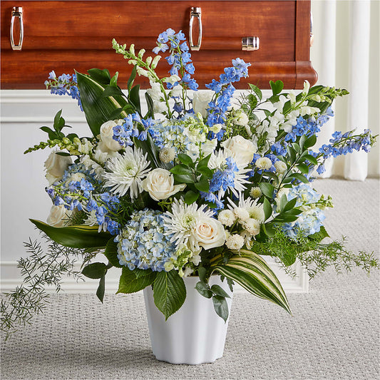 Everlasting Memories Floor Basket –  Usa Flowershop Llc, Pompano Beach FL