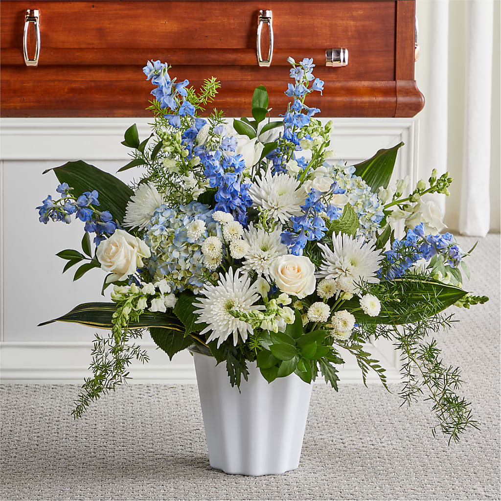 Everlasting Memories Floor Basket –  Usa Flowershop Llc, Pompano Beach FL