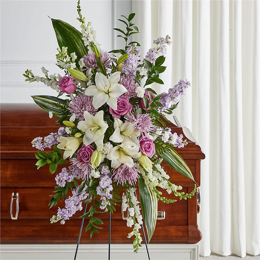 Grateful Hearts Standing Spray –  Usa Flowershop Llc, Pompano Beach FL