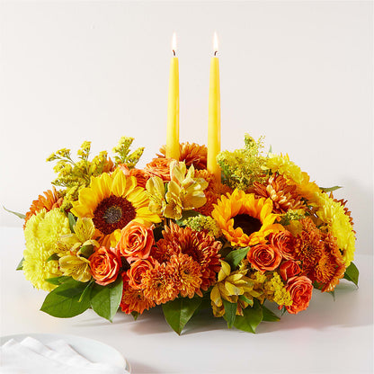 Autumn Harmony Centerpiece –  Usa Flowershop Llc, Pompano Beach FL