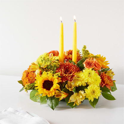 Autumn Harmony Centerpiece –  Usa Flowershop Llc, Pompano Beach FL