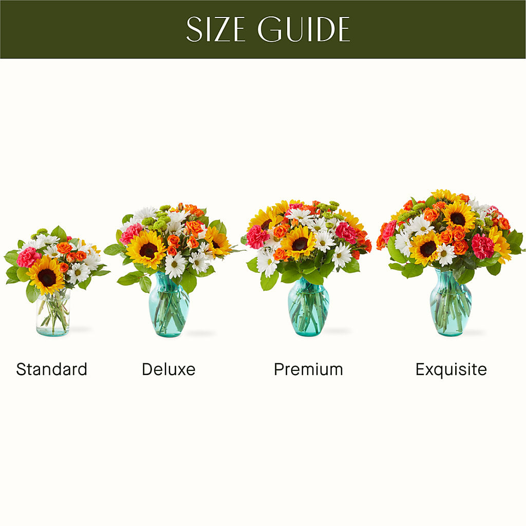Sun-drenched Blooms Bouquet –  Usa Flowershop Llc, Pompano Beach FL